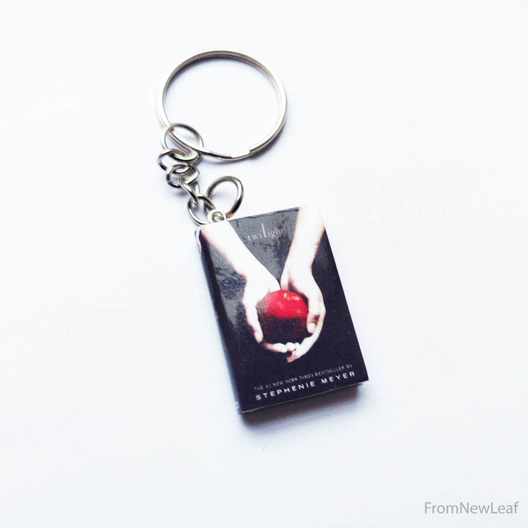 Twilight Miniature Book Set Necklace Keychain