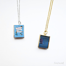 Load image into Gallery viewer, Locket Necklace Miniature Book | Custom Author Gift Pendant