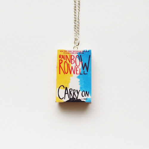 Carry On Miniature Book Necklace 