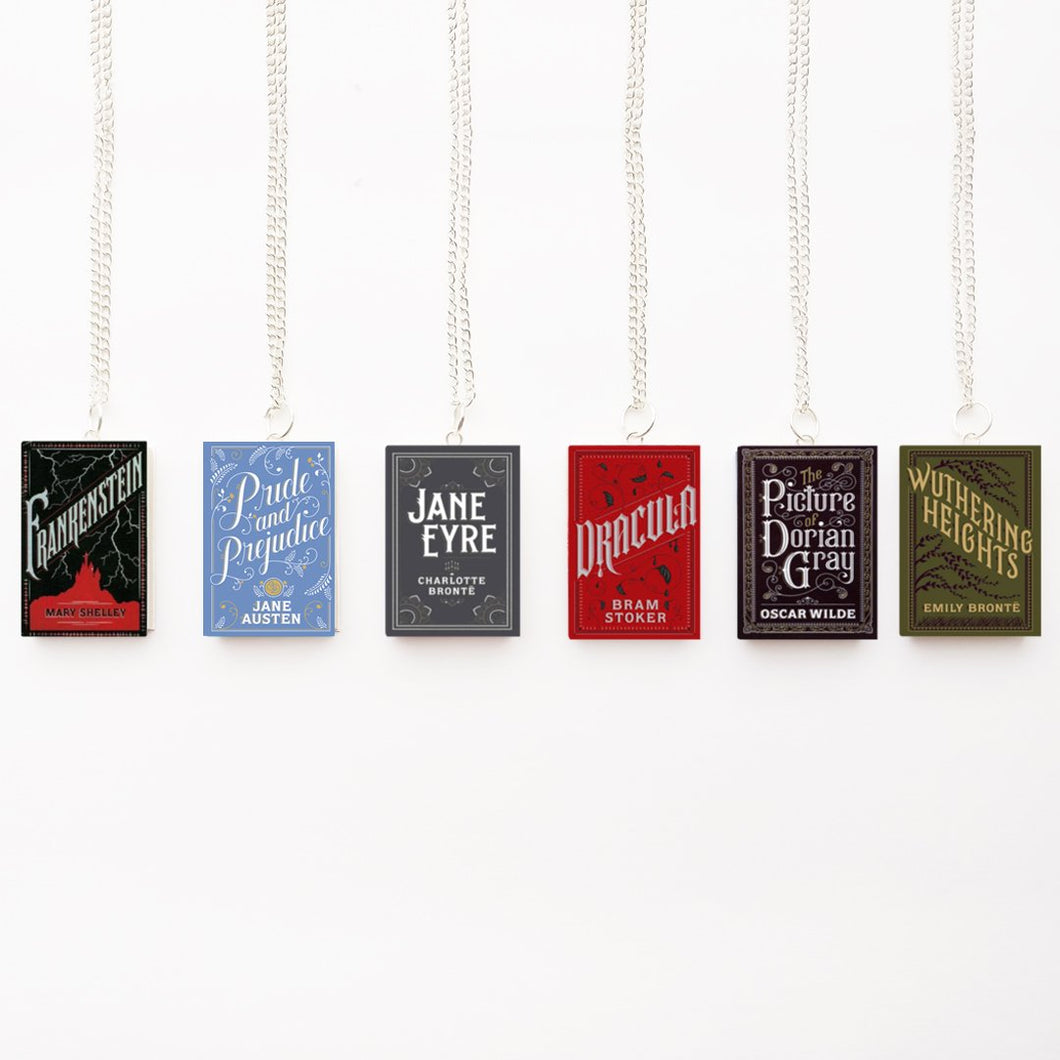 Frankenstein, Pride and Prejudice, Jane Eyre, Dracula,Dorian Gray, Wuthering Heights Miniature Book