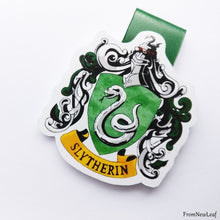 Load image into Gallery viewer, Slytherin magnetic bookmark 