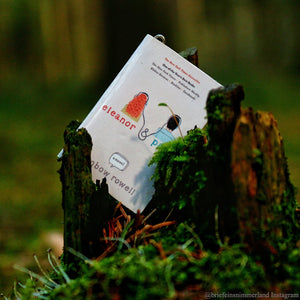 Eleanor and Park miniature book in the forest