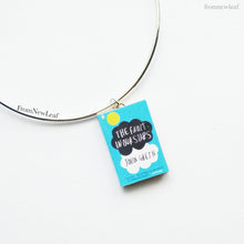 Load image into Gallery viewer, The Fault in Our Stars John Green Book Cover miniature book bangle