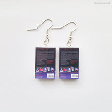 Load image into Gallery viewer, Cinder Back Cover Miniature Book Earrings Fish Hooks