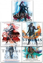 Load image into Gallery viewer, Throne of Glass UK Miniature Book Set Necklace Keychain