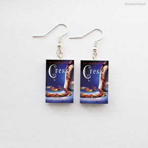 Cress Miniature Book Earrings Fish Hooks Se