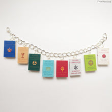 Load image into Gallery viewer, Outlander miniature book series charm bracelet