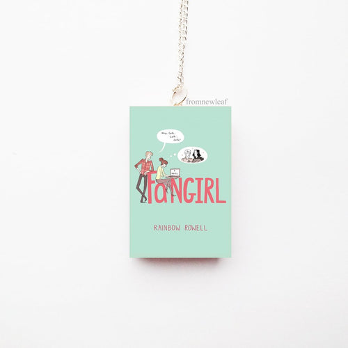 Fangirl Miniature Book Necklace Keychain