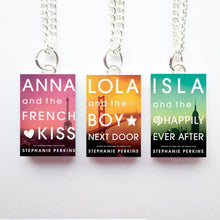 Load image into Gallery viewer, Anna and the french kiss miniature book set necklace