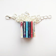 Load image into Gallery viewer, John Green US Edition spine 6 Miniature Book Set Charm Bracelet