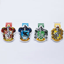 Load image into Gallery viewer, Hogwarts House Magnetic Bookmarks Pack of 4