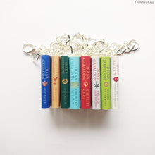 Load image into Gallery viewer, Outlander spine miniature book series charm bracelet- fromnewleaf