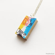 Load image into Gallery viewer, Carry On Side View Miniature Book Necklace 
