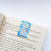 Load image into Gallery viewer, All the Bright Places book cover magnetic bookmark on page