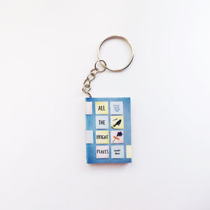 All the Bright Places US edition miniature book keyring keychain