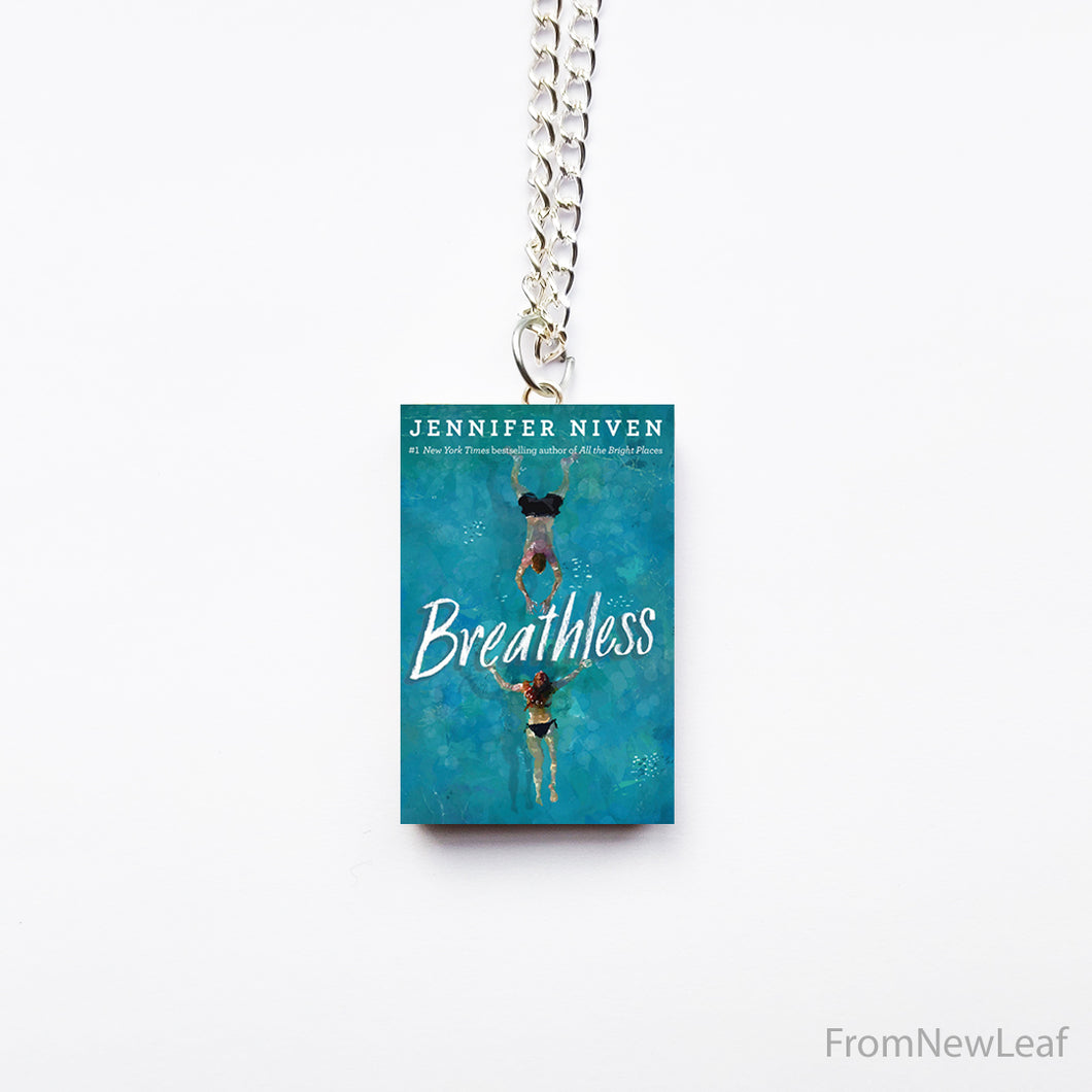 Breathless Jennifer Niven Merch  Fanart Miniature Book Necklace
