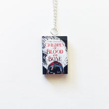 Load image into Gallery viewer, Children of Blood and Bone Tomi Adeyemi Miniature Book Necklace Keychain