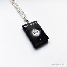 Load image into Gallery viewer, Death Note side view Manga Miniature Book Necklace