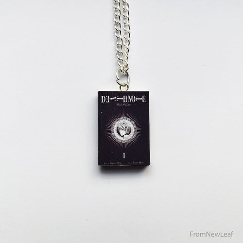Death Note Manga Miniature Book Necklace- fromnewleaf