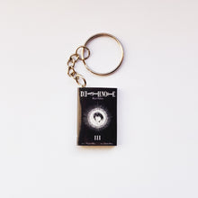 Load image into Gallery viewer, Death Note Manga 3 Miniature Book Keychain keyring