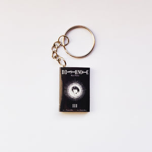 Death Note Manga 3 Miniature Book Keychain keyring