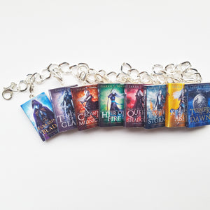 Throne of Glasses US edition miniature book charm bracelet- fromnewleaf