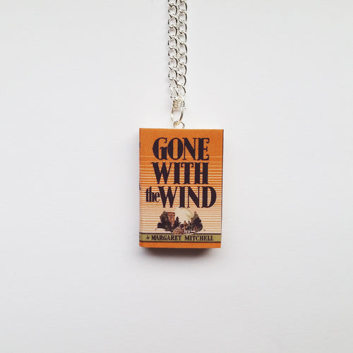 Gone with the Wind Miniature Book Necklace Keychain