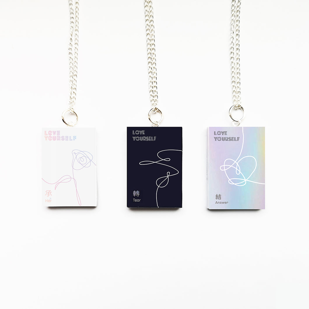 BTS Love Yourself Her Tear Answer Miniature Album Necklace