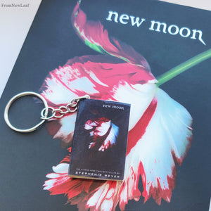 New Moon miniature book keyring keychain
