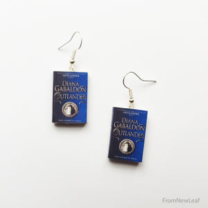 Outlander Miniature Book Earrings Fish Hooks Set- fromnewleaf