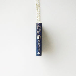 Outlander spine miniature book necklace