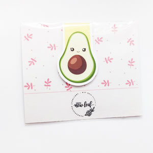 Cute Avocado Magnetic Bookmark