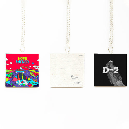 Hope World J-Hope | Mono RM | D-2 AGUST D Miniature Album Necklace Keychain