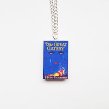 Load image into Gallery viewer, Great Gatsby Miniature Book Necklace Keychain