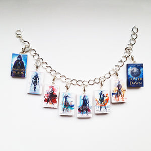 Throne of Glass UK Edition 8 Miniature Book Charm Bracelet