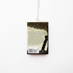 To Kill A Mockingbird Reprint Edition back cover Miniature Book Necklace