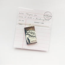 Load image into Gallery viewer, To Kill A Mockingbird Reprint Edition Miniature Book Necklace packaged library card