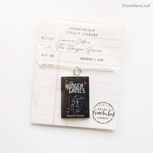 The Hunger Games Catching Fire Mockingjay Suzanne Collins UK Edition Set Miniature Book Necklace Keychain